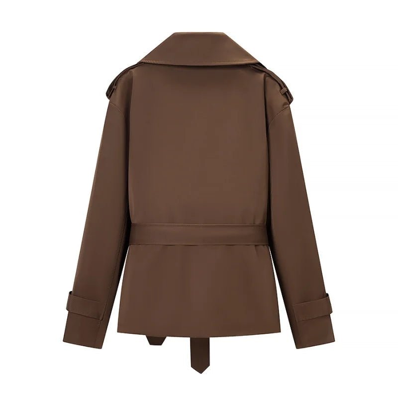 Adinda kort trenchcoat