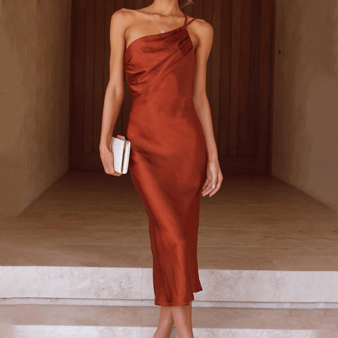 Agnieszka One-Shoulder Midi Dress