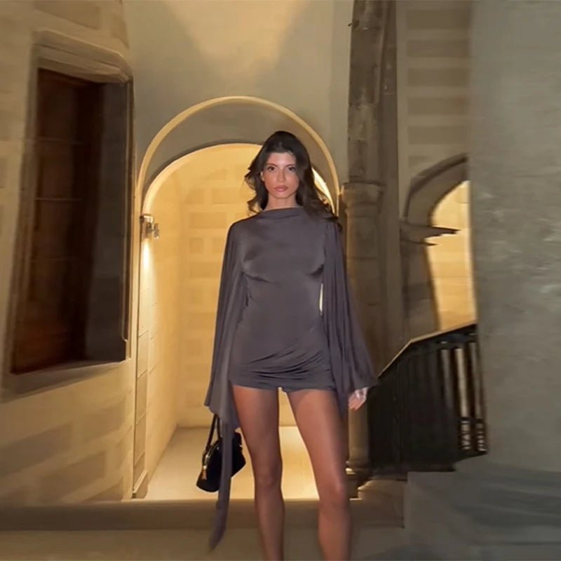 Aheda Draped Batwing Romper