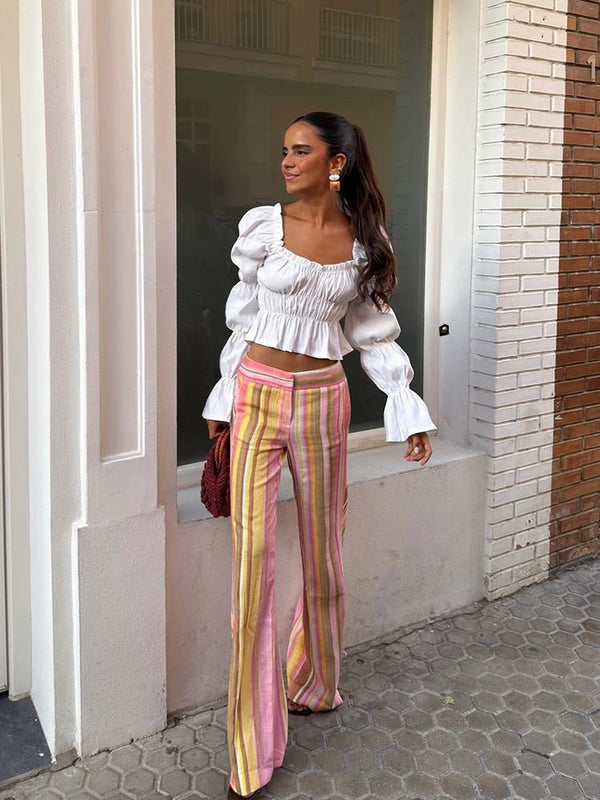 Pantalones palazzo de pierna ancha Aislinn