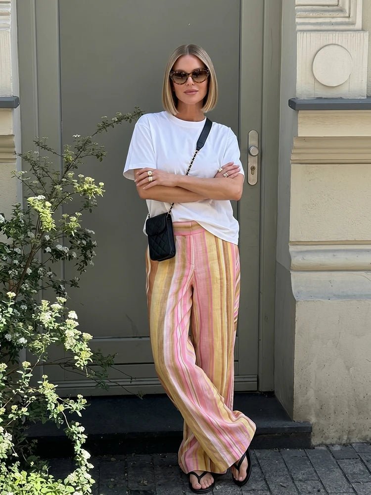 Aislinn palazzobyxor med vida ben