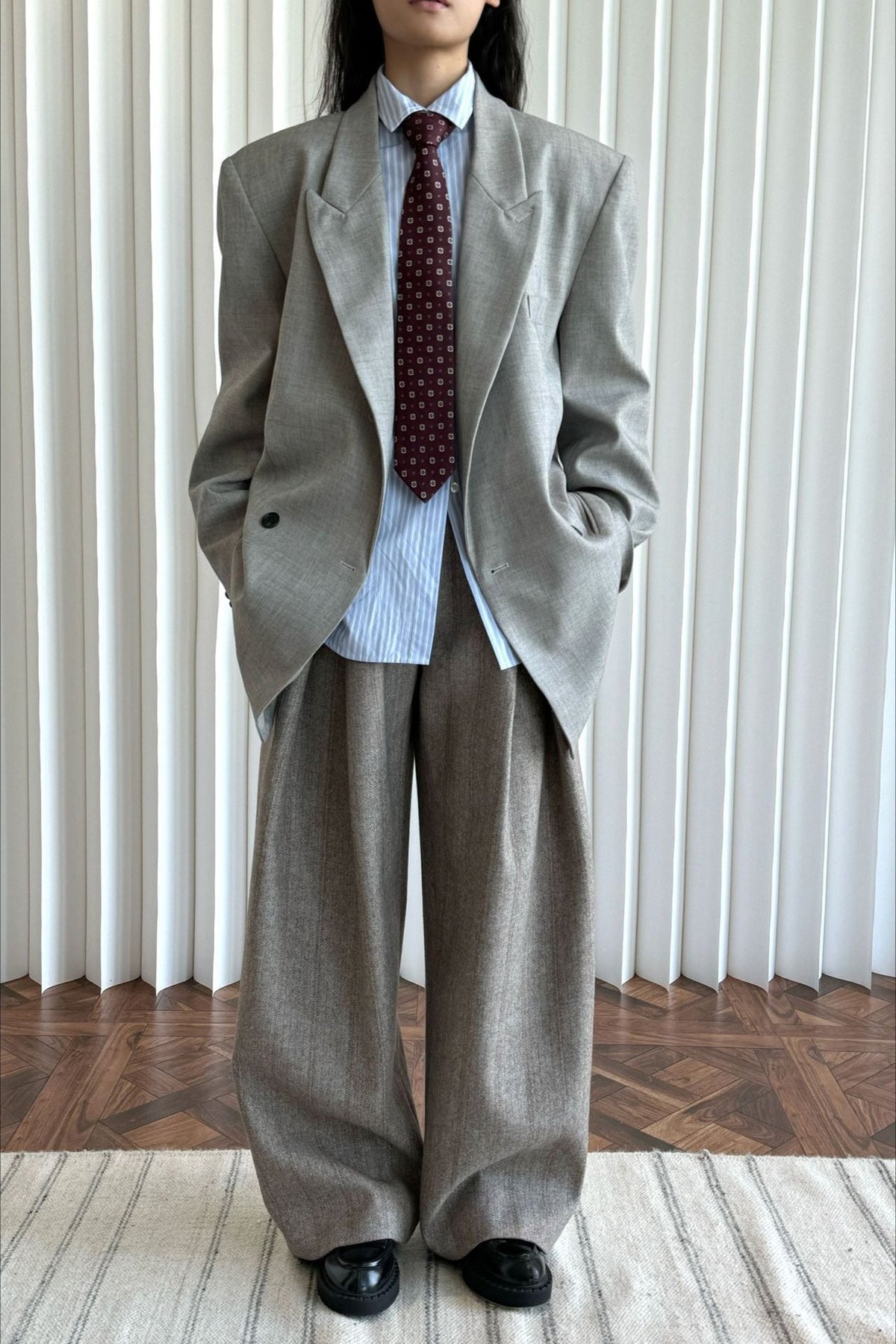 Akira Structured Shoulder Blazer