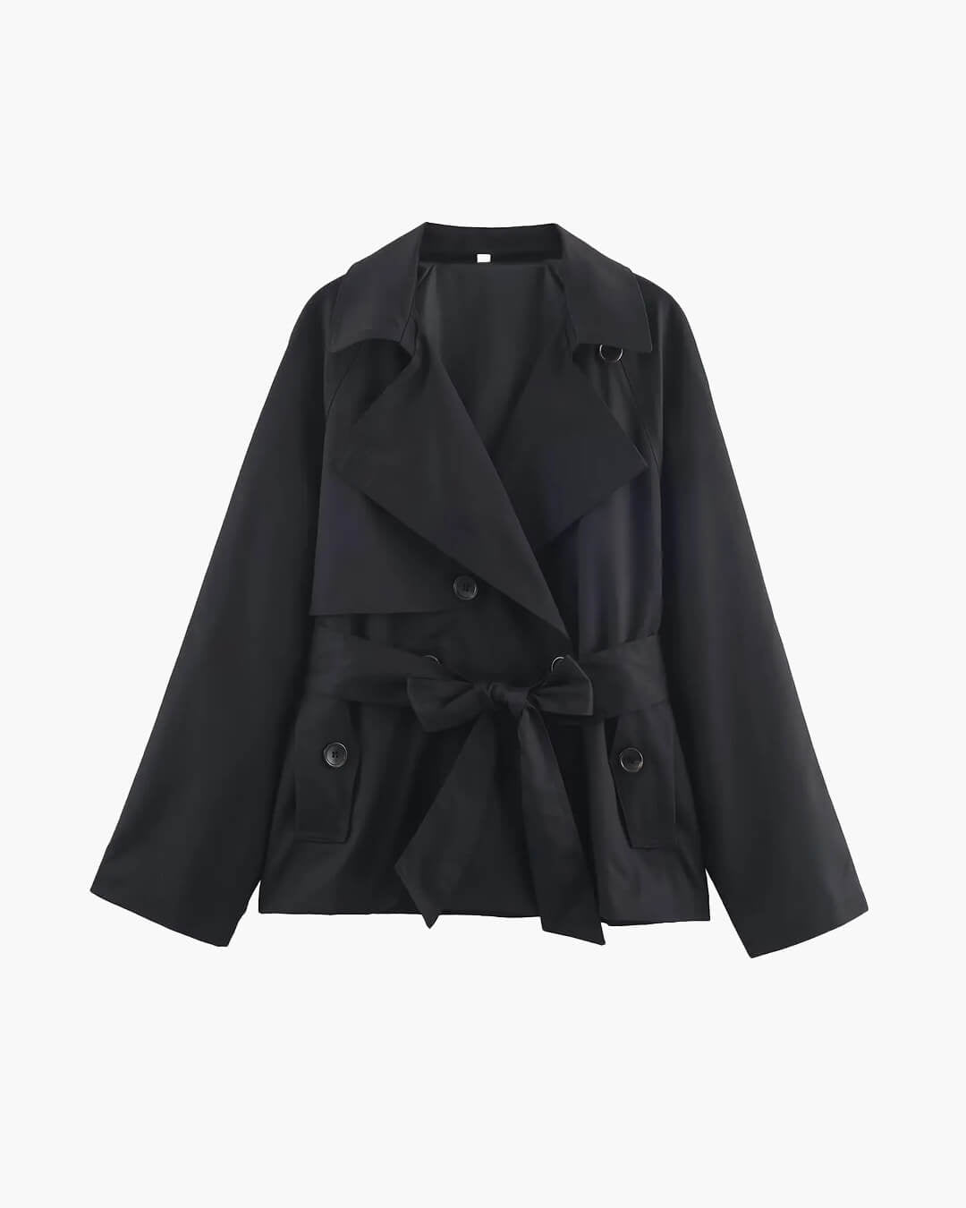 Alianna kort trenchcoat med bælte