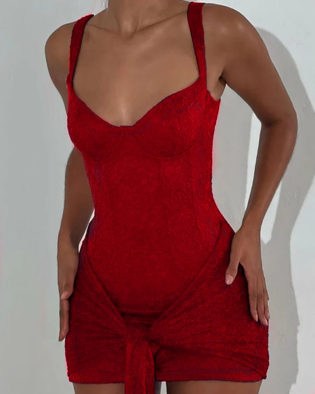 Robe courte corset sans manches Amanda