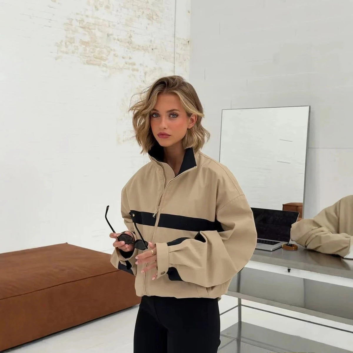 Amanda Vintage Bomber Jacket