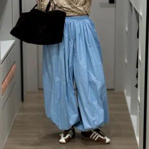 Amethyst Wide Leg Cotton Trousers