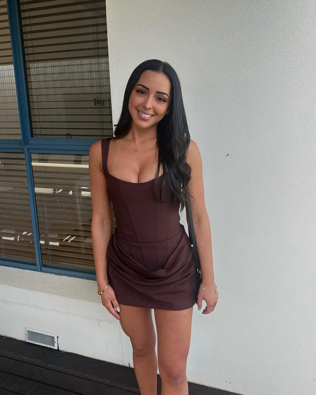 Amy mouwloze minijurk
