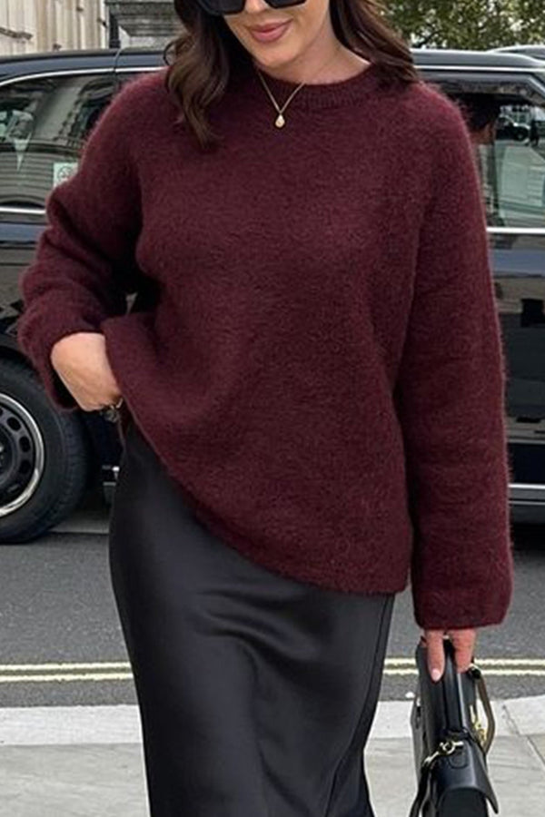 Angela ribstrikket sweater
