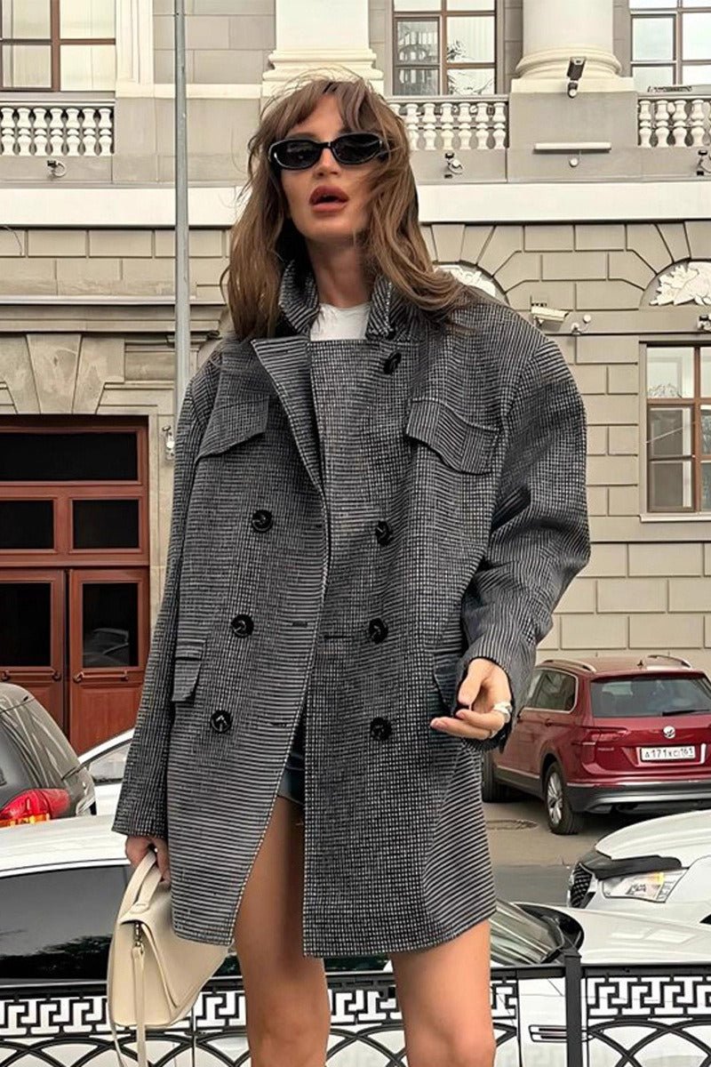 Anna Structured Tweed Coat