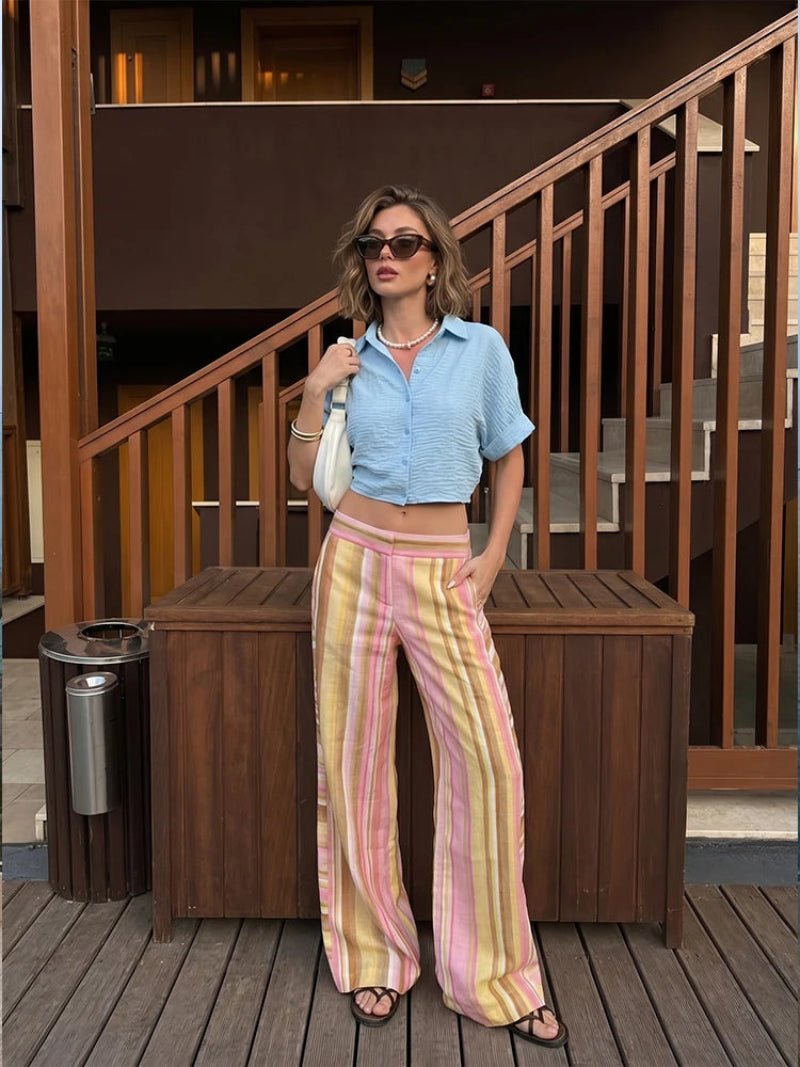 Anne Palazzo-Hose mit weitem Bein