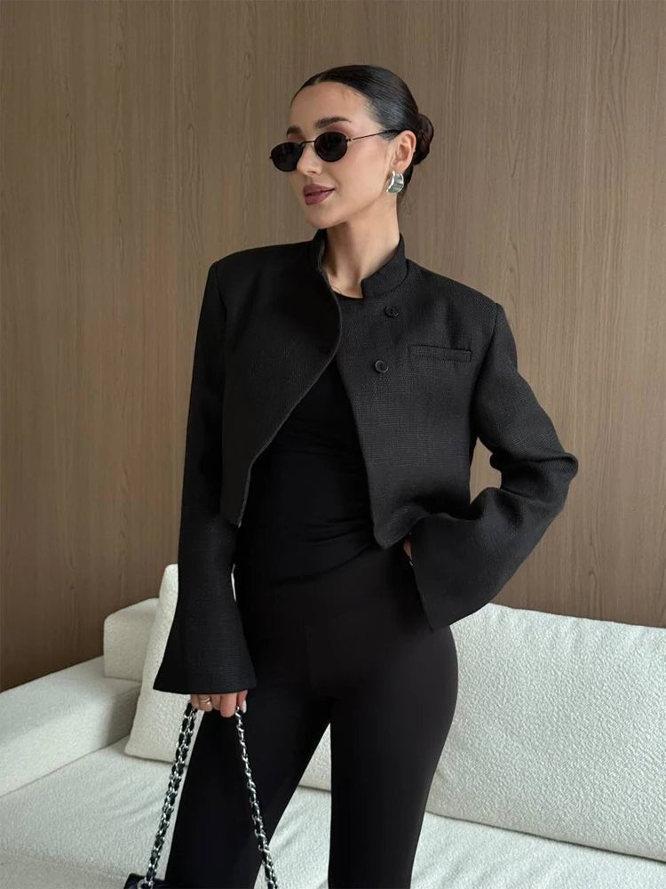 Anneliese kort blazer med knapper foran