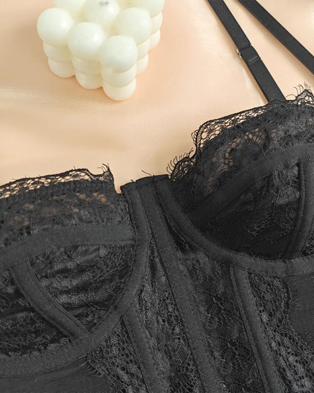 Antonia Strap Lace Corset Top