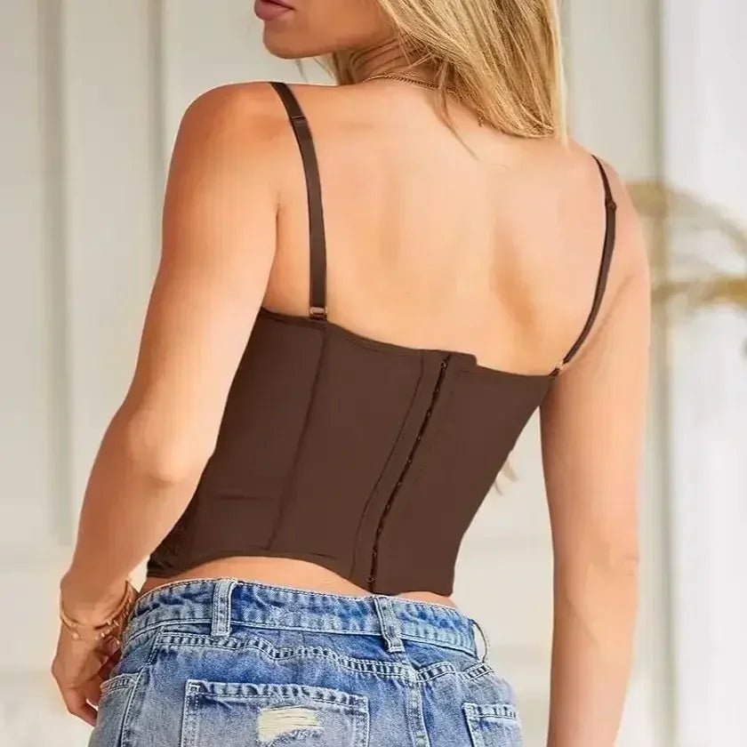 Antonia Strap Lace Corset Top