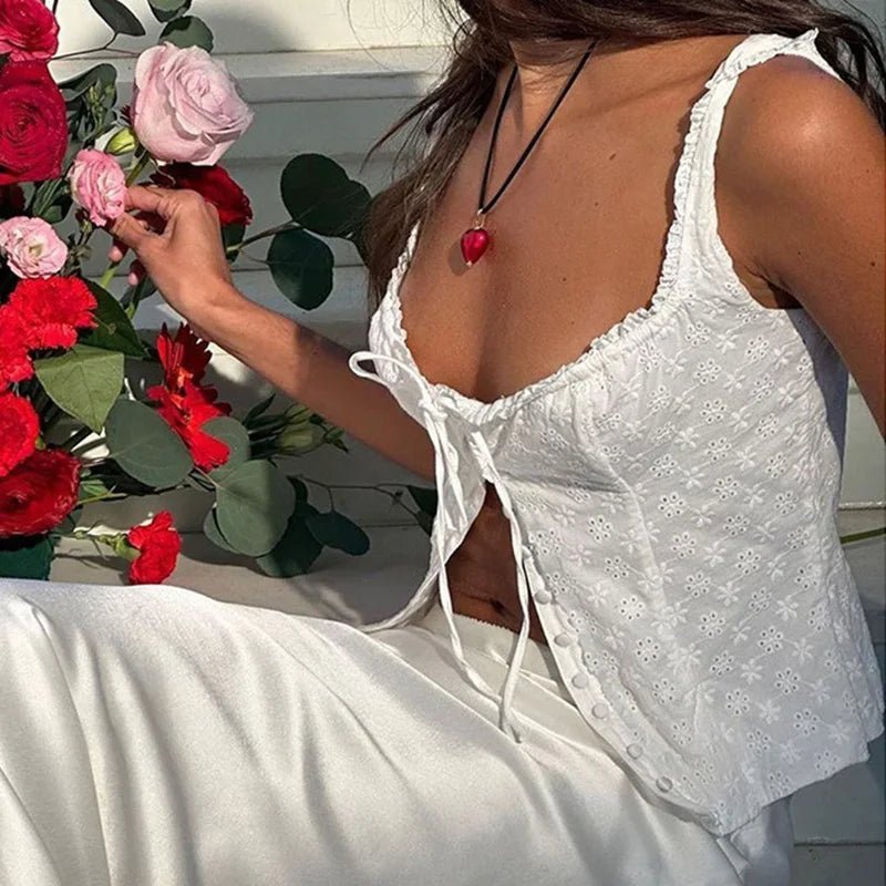 Araceli singlet med snøring