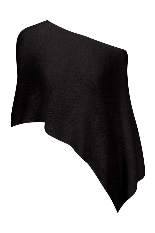 Asymmetrical Asymmetrical Sheer Poncho Top