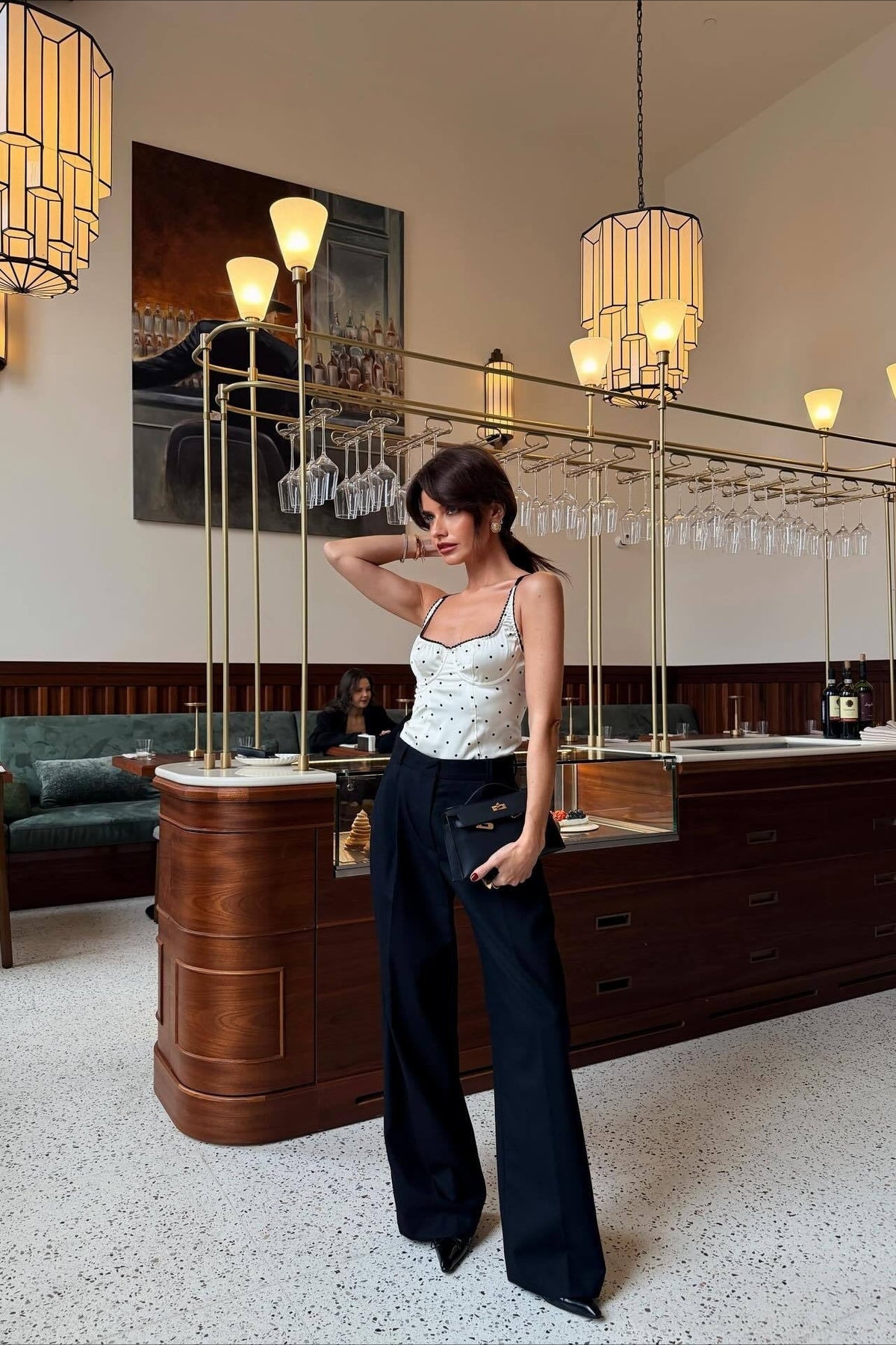 Top de tirantes Audrey con lunares