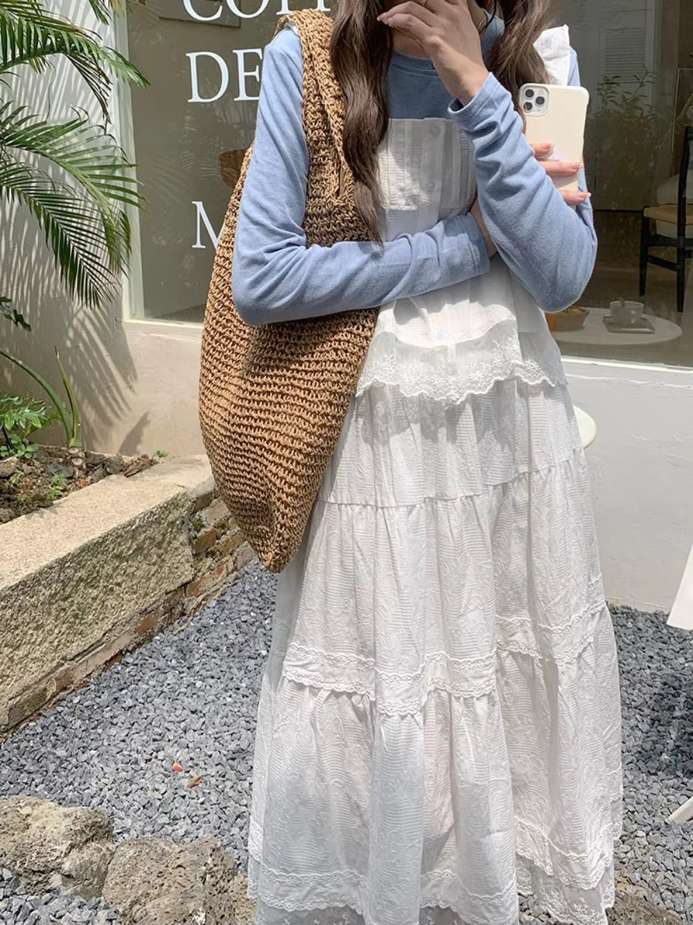 Υφαντή τσάντα tote Beatrice από ρατάν