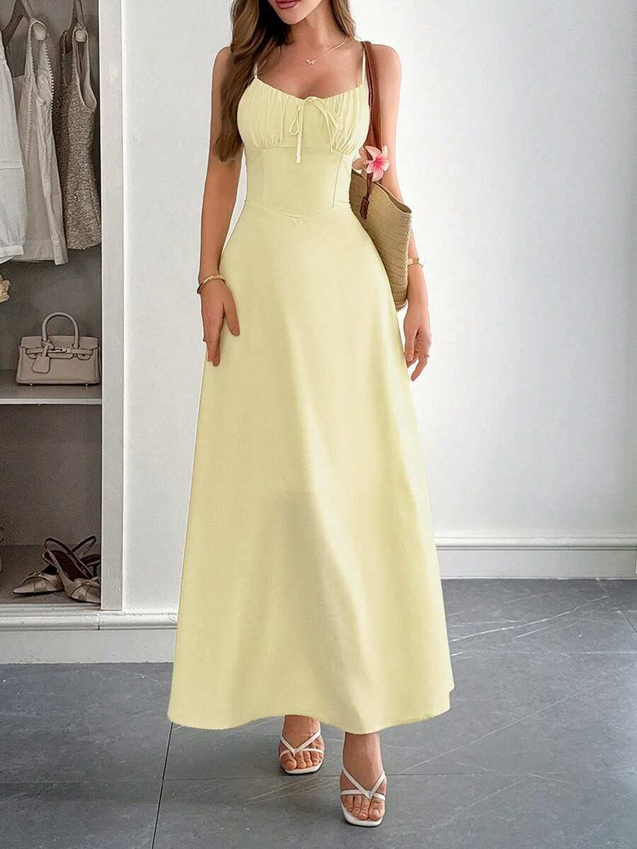 Bianca Ruched Waist Maxi Dress