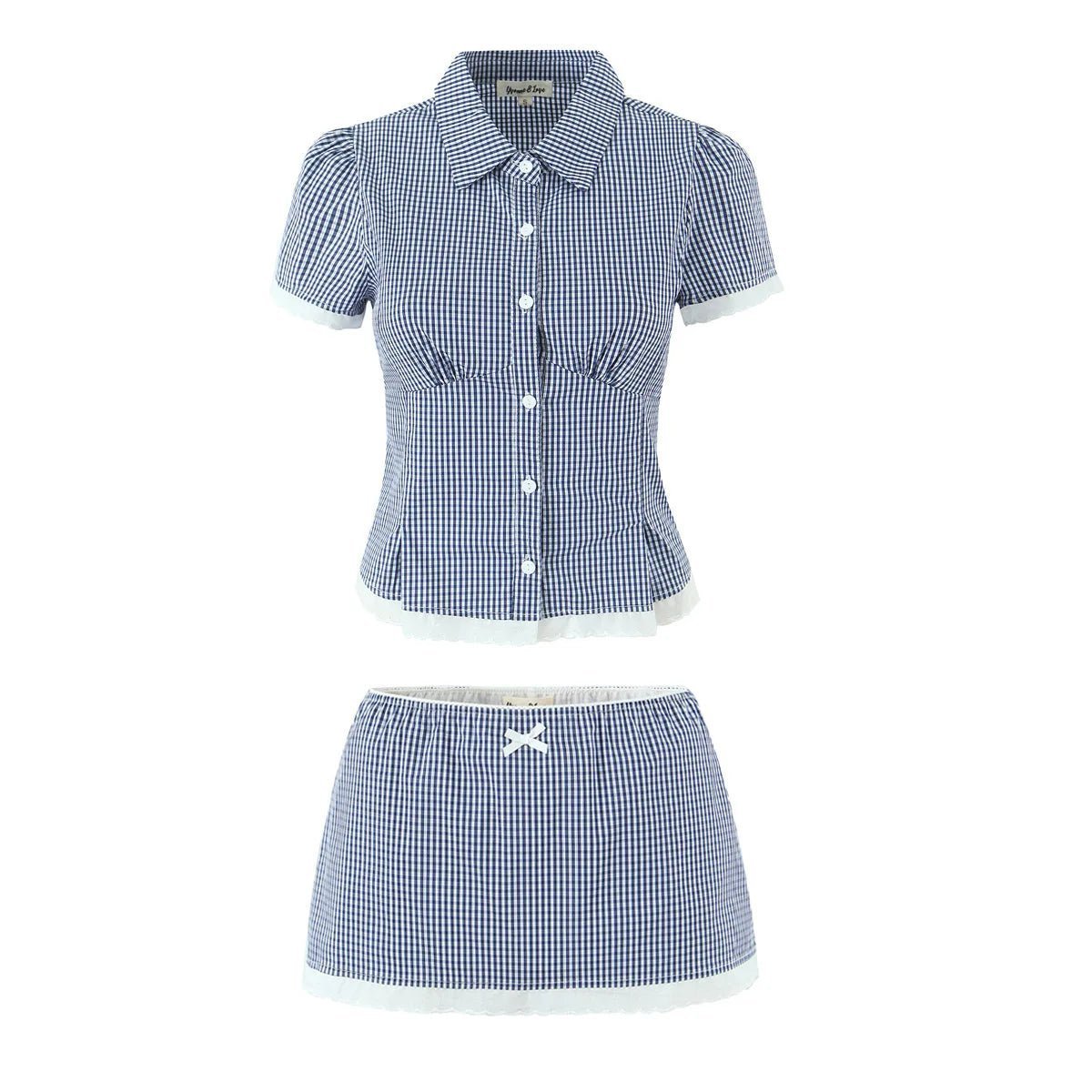Ensemble short-jupe ajusté raccourci Brianna