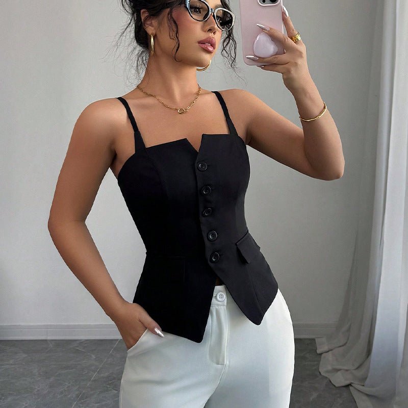 Bridget Taillierte ärmellose Bluse
