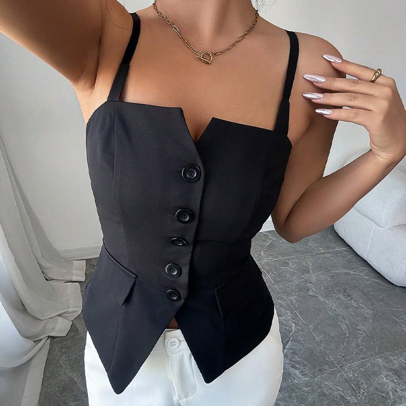 Bridget Taillierte ärmellose Bluse