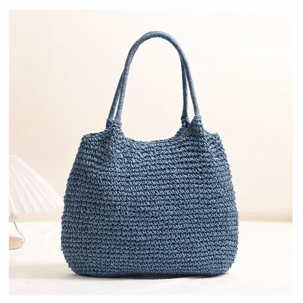 Brielle Woven Straw beach Tote Bag