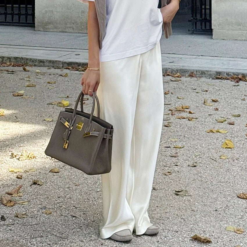 Cameron Satin Flare Leg Pants