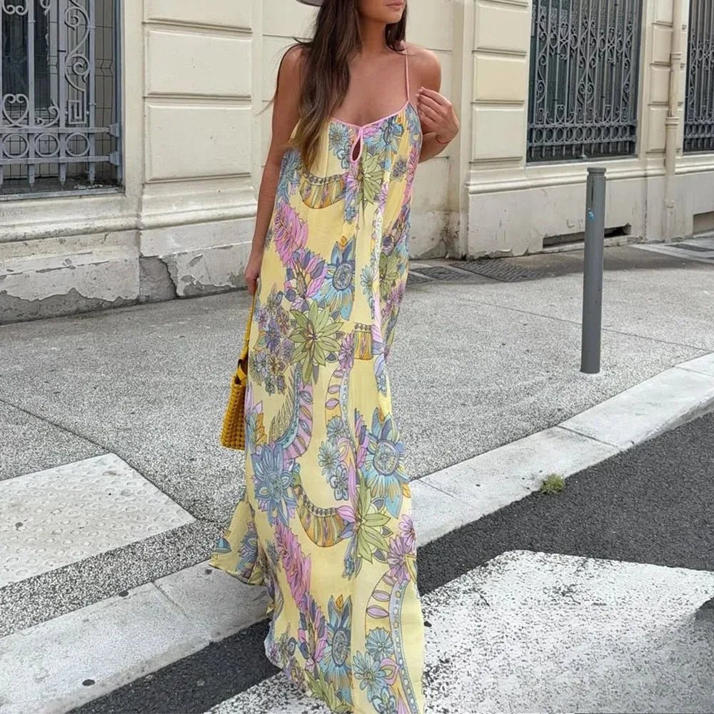 Camille Floral Chiffon Cami Dress