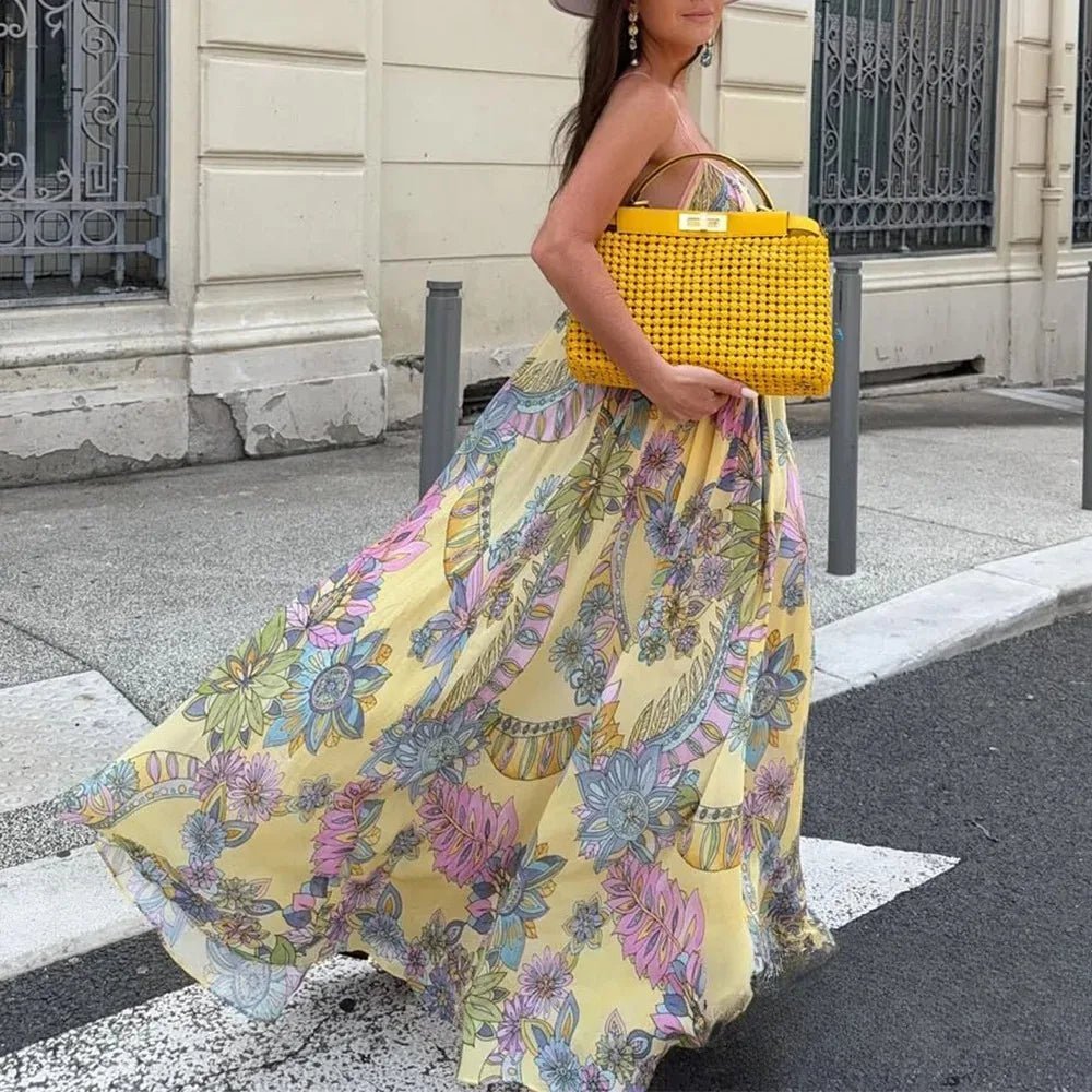 Camille Floral Chiffon Cami Dress