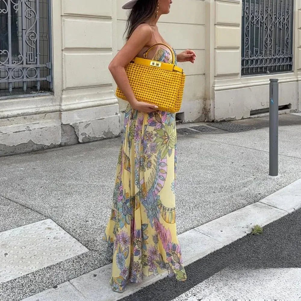 Camille Floral Chiffon Cami Dress