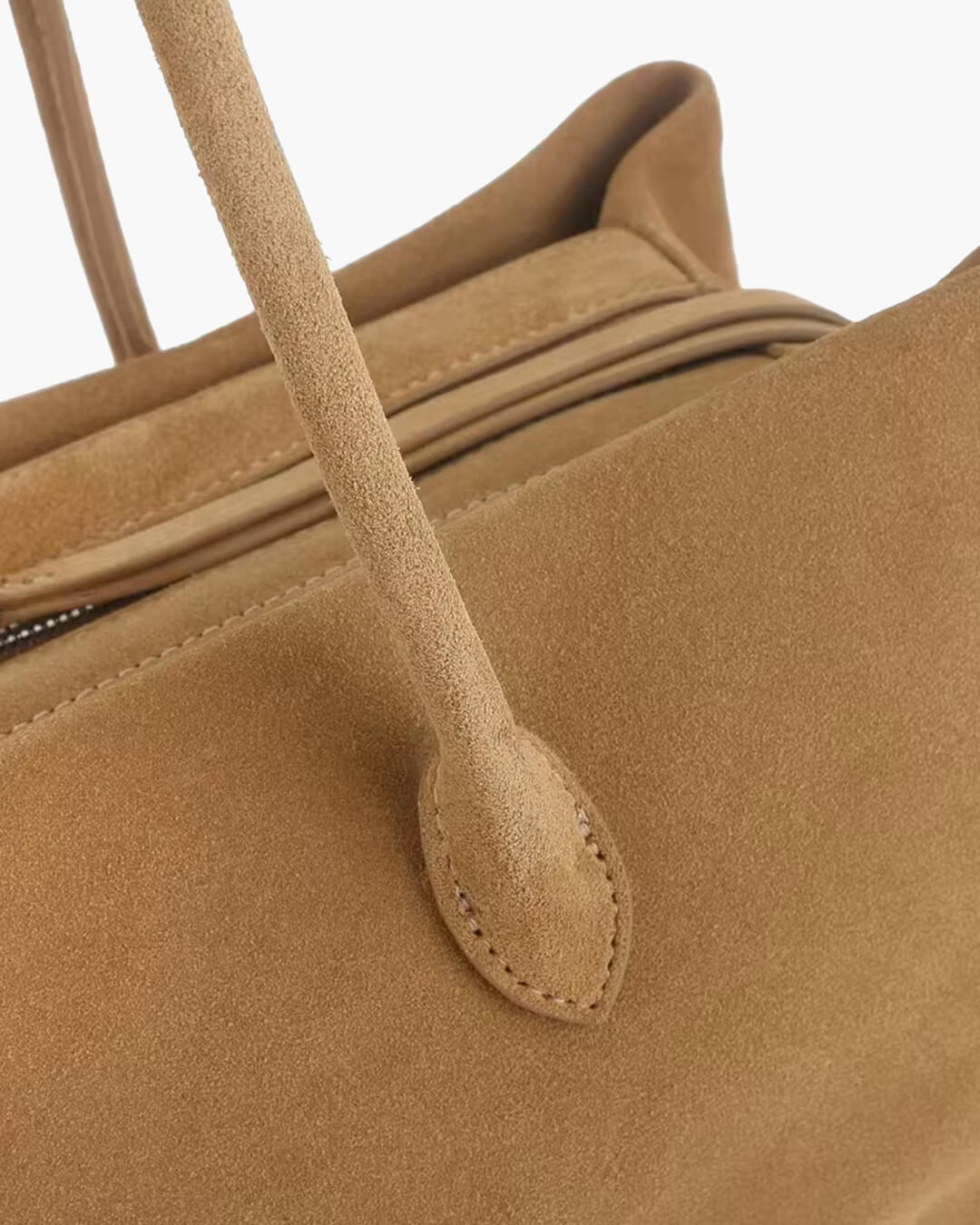 Sac cabas Carly en daim velouté