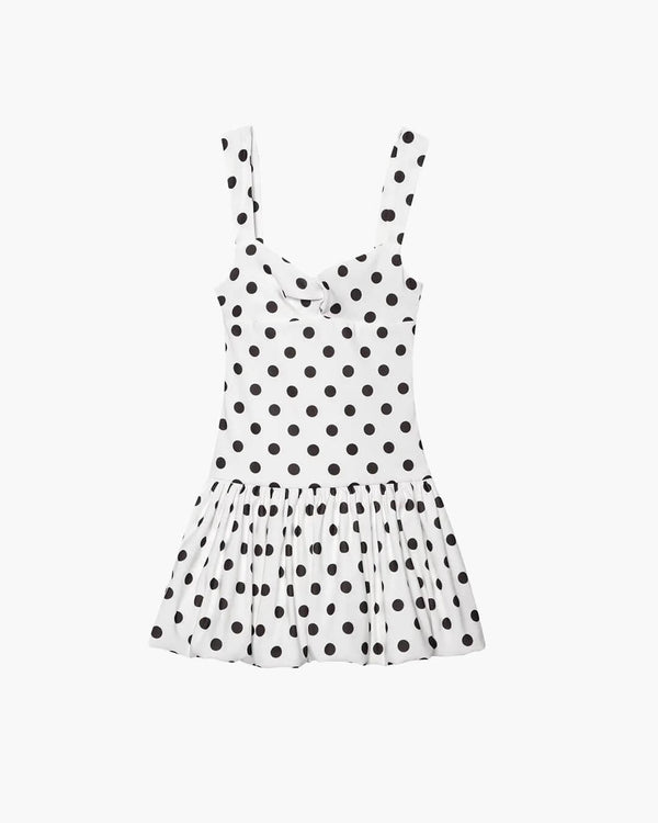 Vestido mini balão com bolinhas Cassy