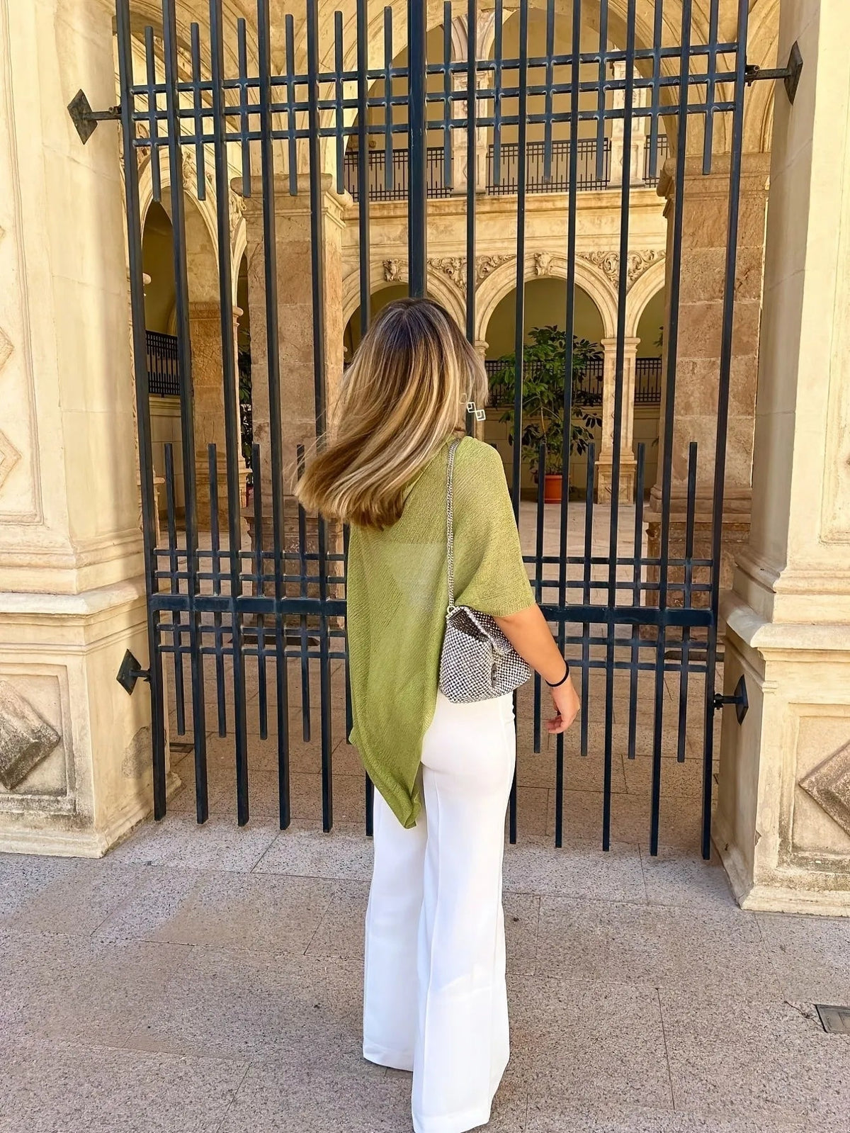 Celeste Batwing Knitted Shawl Top