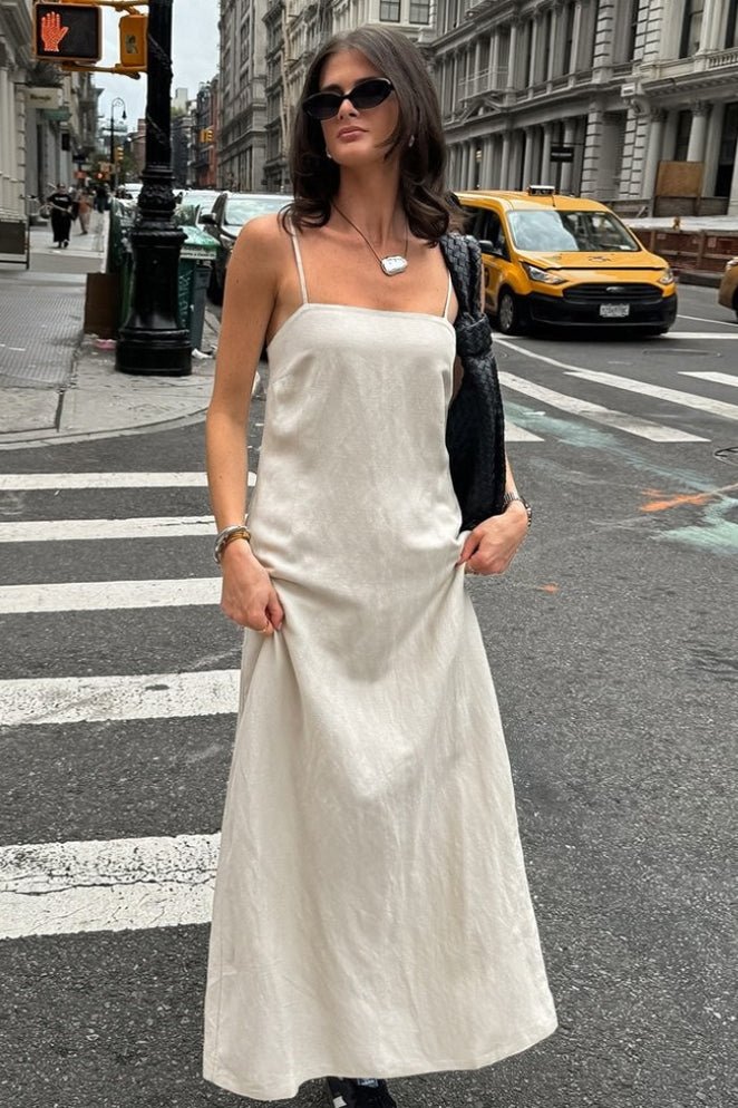 Charmaine Square Neck Loose-Fitting Maxi Dress