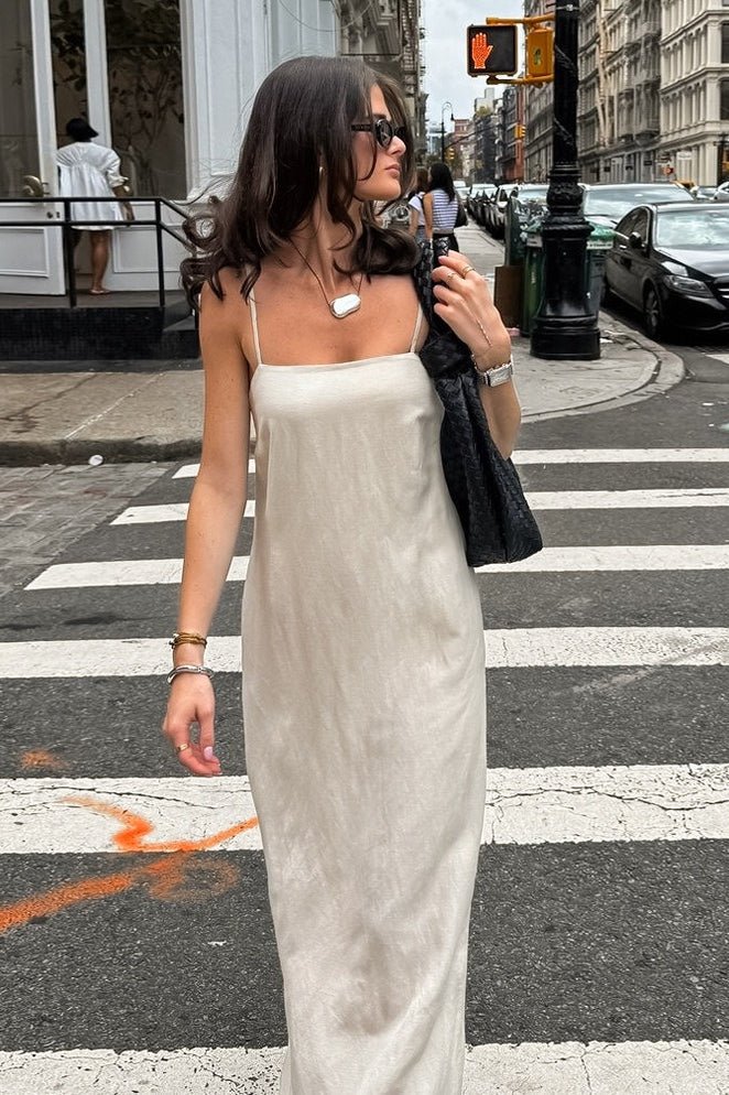 Charmaine Square Neck Loose-Fitting Maxi Dress