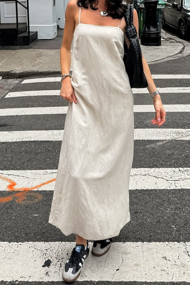 Charmaine Square Neck Loose-Fitting Maxi Dress