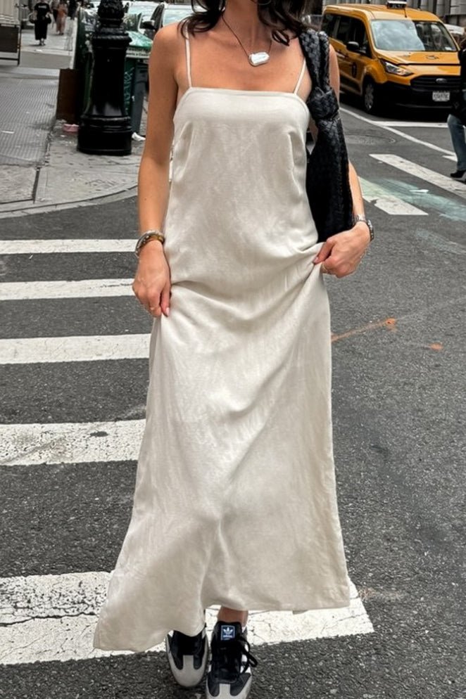 Charmaine Square Neck Loose-Fitting Maxi Dress