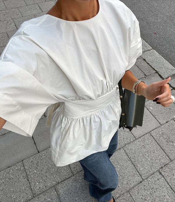 Clarisse White Tuco Top