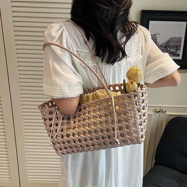 Claudia Hollowed Shoulder Tote