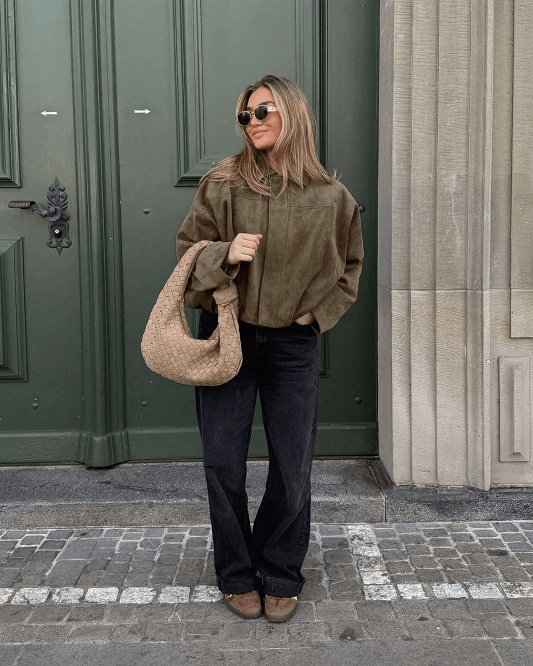 Bomber jacket Constance από συνθετικό σουέτ