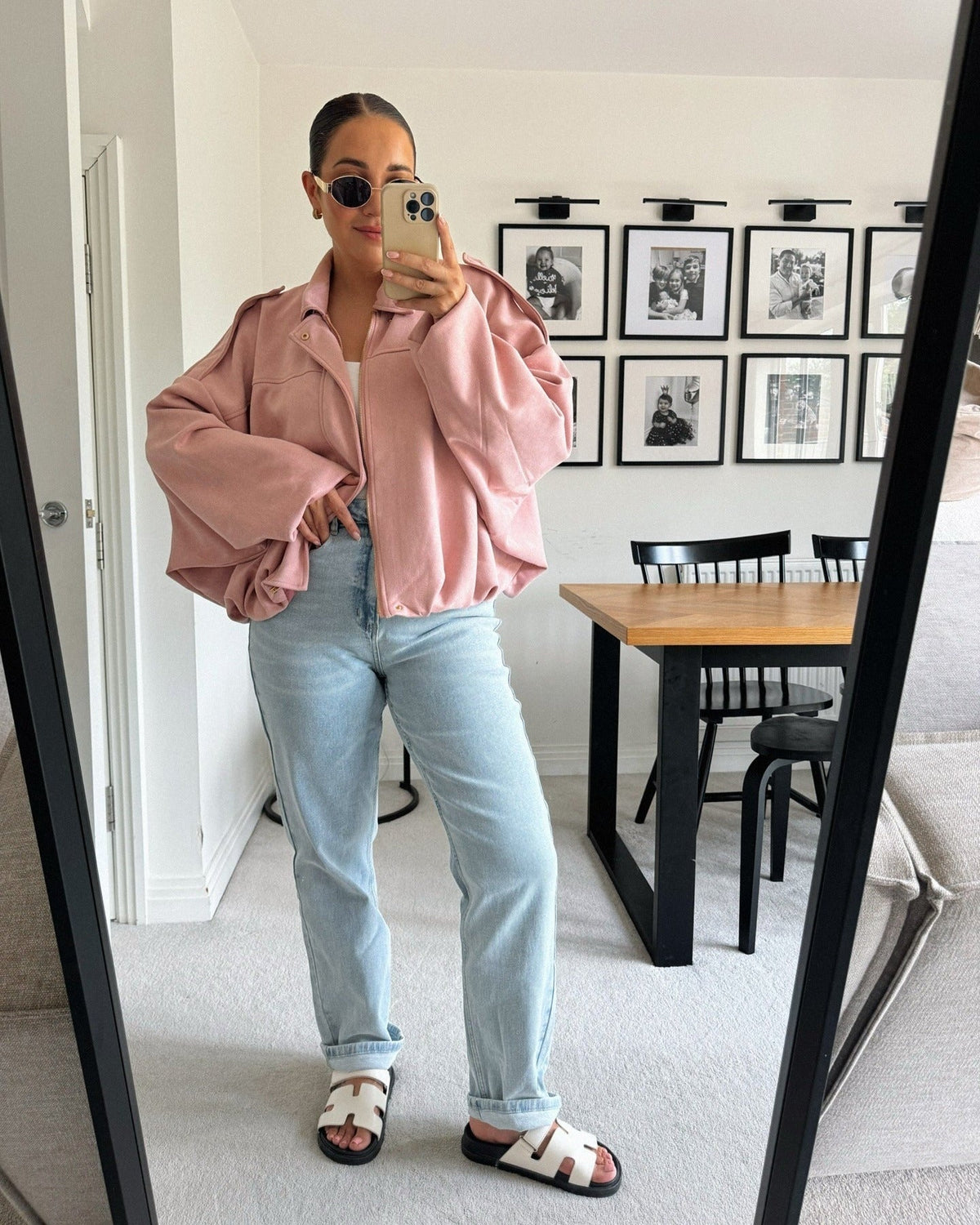 Bomber jacket Constance από συνθετικό σουέτ