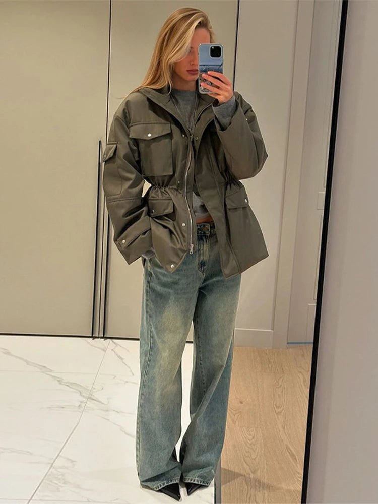 Giacca utility Cressida con vita elasticizzata