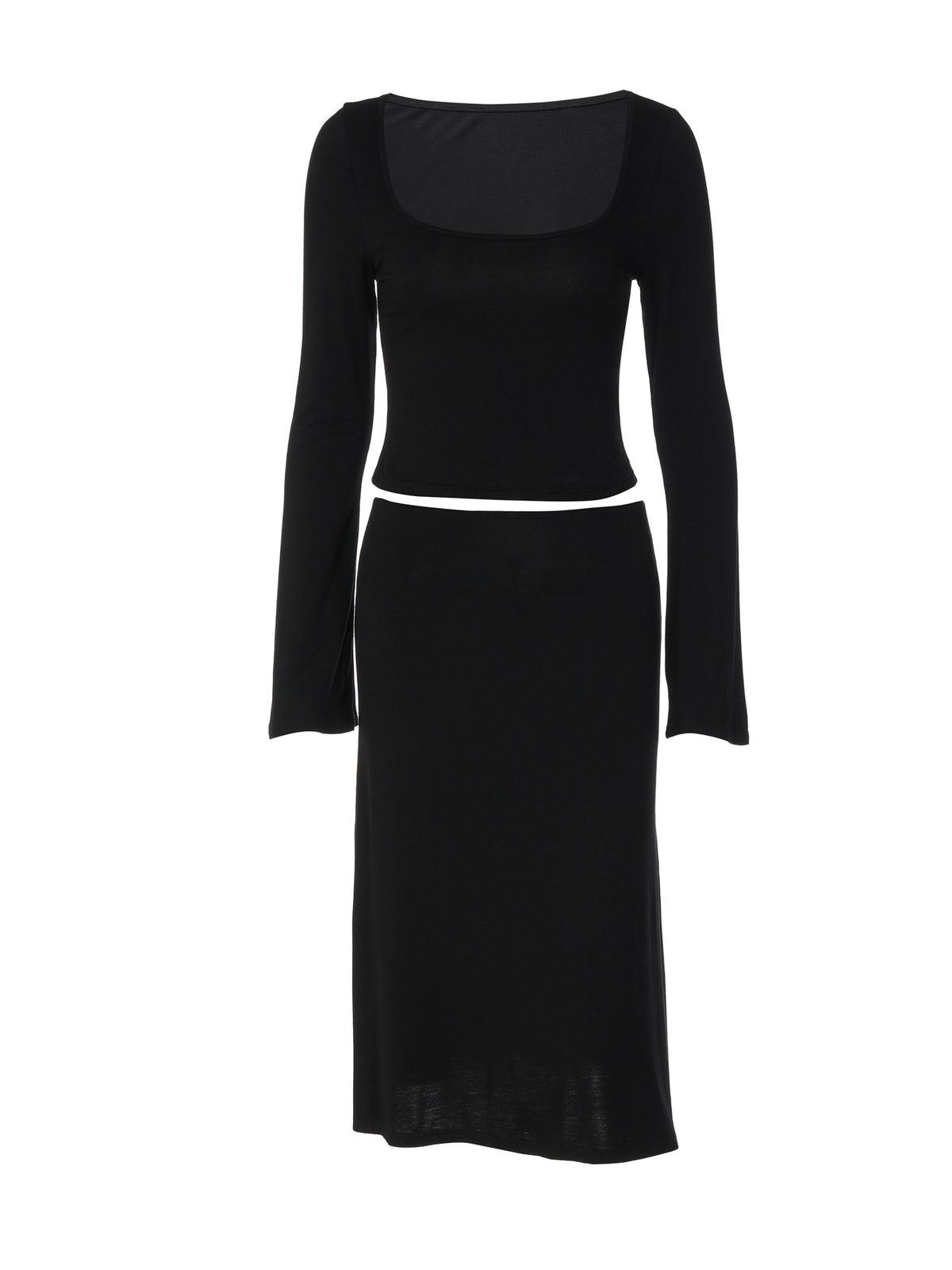 Conjunto de top con escote en U y falda Kaia