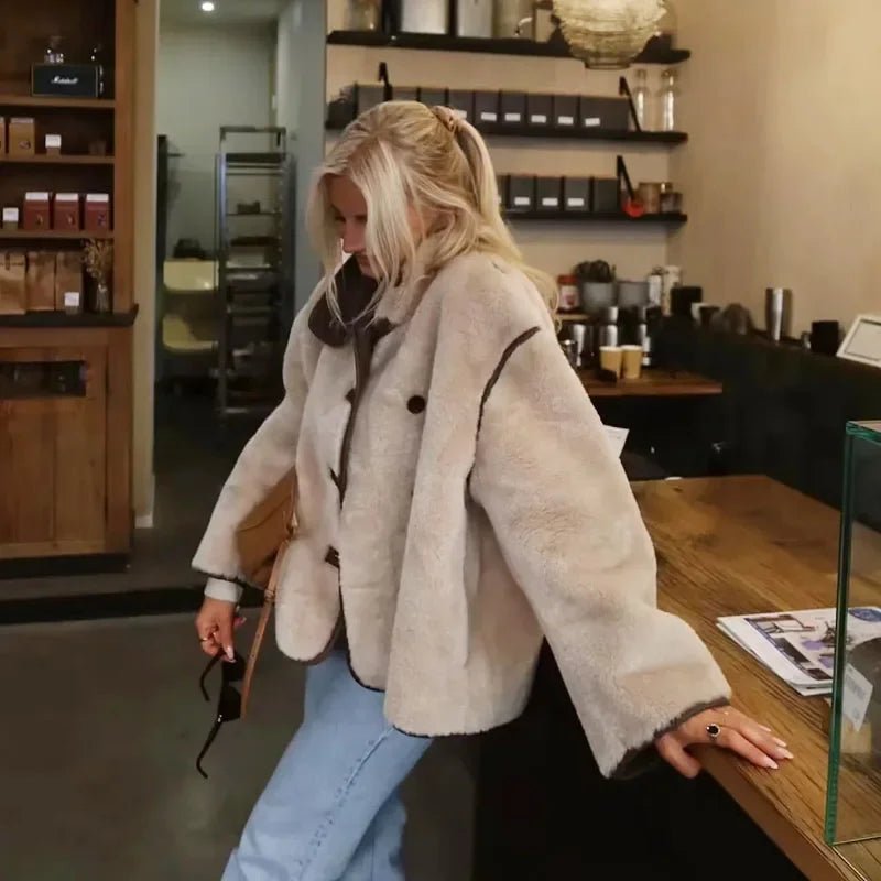 Cynthia bomberjack van imitatiebont