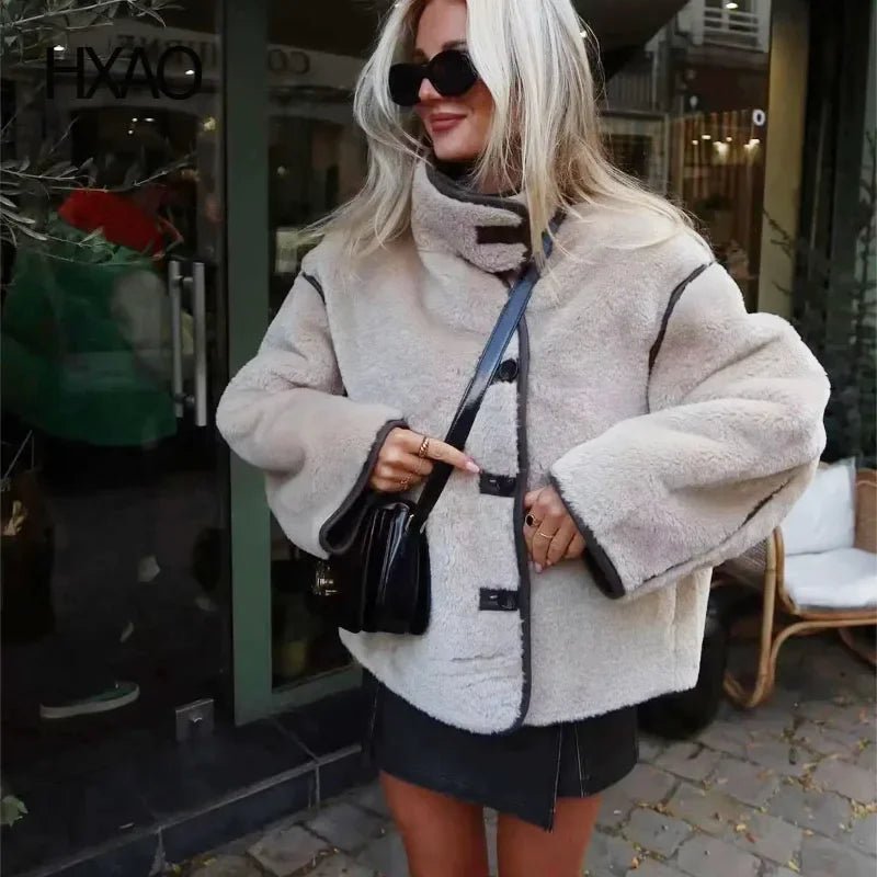 Cynthia bomberjack van imitatiebont