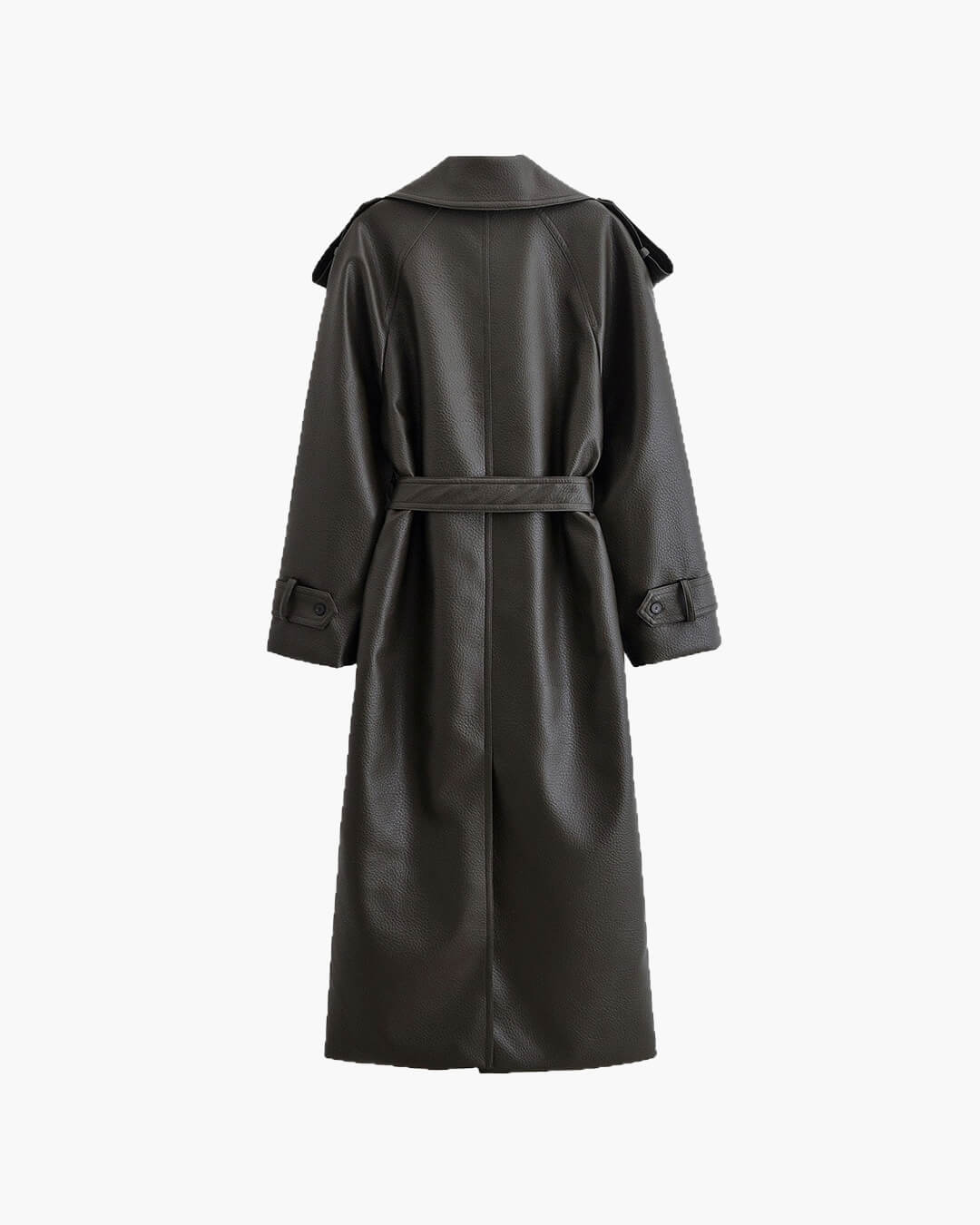 Veste longue en cuir Danica