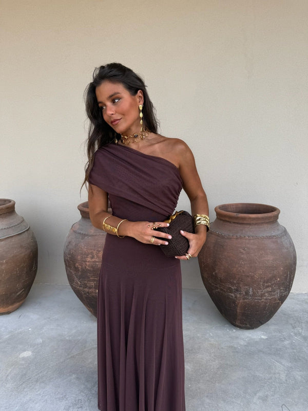 Daniella mesh-maxikjole