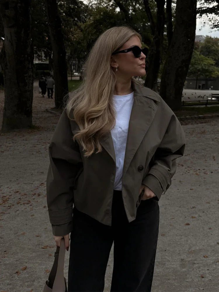 Dhelia kort trenchcoat