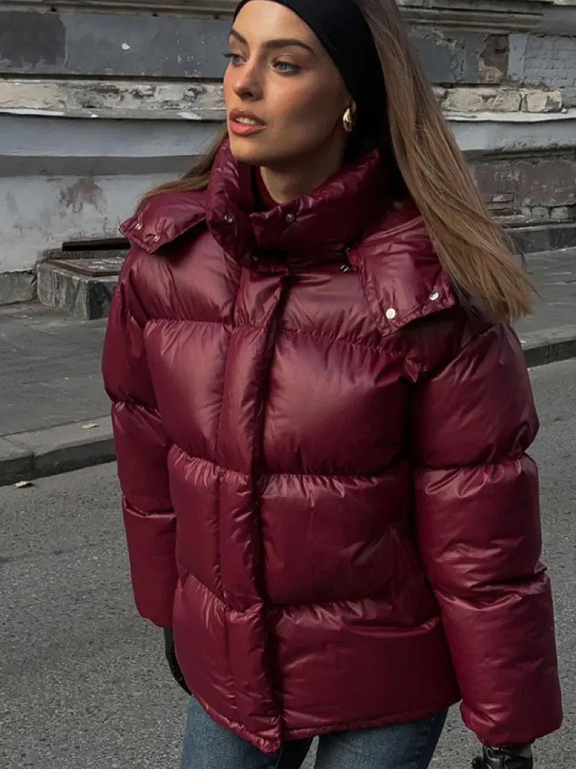 Parka acolchoada com capuz Eliza