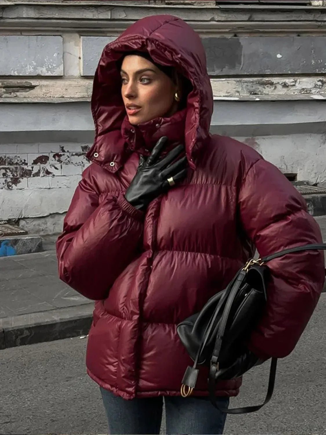 Parka acolchoada com capuz Eliza